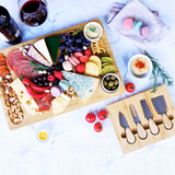 Sleek Cheese Board With Knife Set